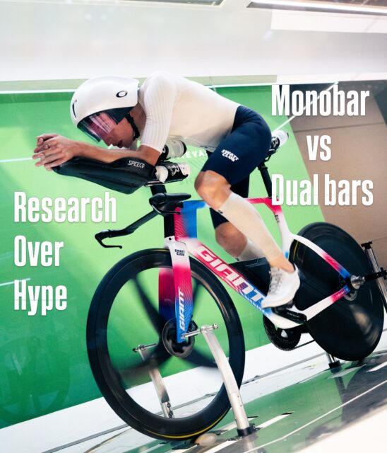 Monobar vs dual bars, whitepaper out now (link in bio).

Over the last 6 months we’ve been researching the actual effect of mono bars vs our dual bars in different positions. Starting from optimizing a Monobar design using 120 cfd’s in @airo_app, then doing the yaw comparison in the windtunnel with @_bortol.

Swipe for a summary ➡️

Over 20 iterations of monobars were tested in Airo, varying depth, hulls and edge radii.

Every design was tested in 8 positions, 4 widths and 2 arm angles.

The result, it depends. There’s a clear distinction on both the wide and narrow end on the spectrum, but in between it’s massively dependent on arm angle and yaw angle. We now have a model to figure out which solution is fastest for your measurements.

At negative, the monobar is faster, if positive, our dual bars are faster. Tests at 0, 5, 10 degrees yaw. More figures in the full whitepaper.